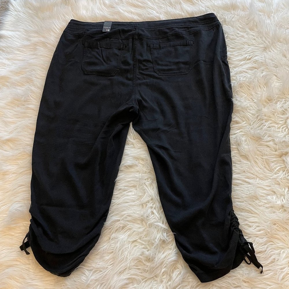 Torrid Premium Ruched Drawstring Capri Pants NWT